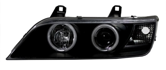 Headlights BMW Z3 Angel Eyes Ice black CCFL