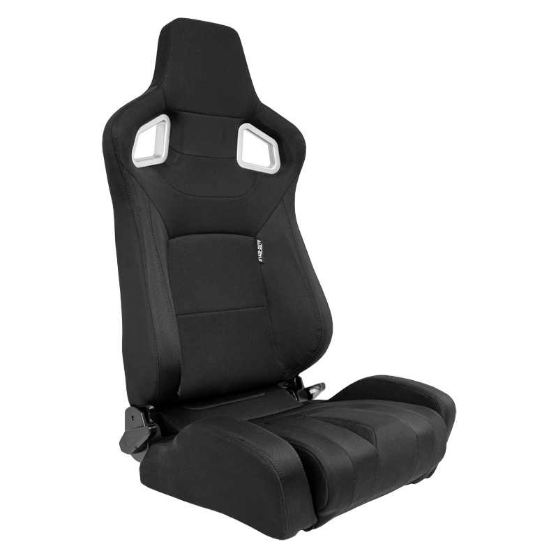 Sport seat 'RS6-II' - Black Fabrics - Dual-side reclinable back-rest - incl. slides