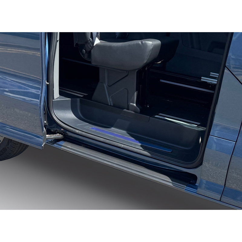 RGM Sill protectors  Volkswagen Transporter T7 2024- & Ford Transit Custom / Tourneo Custom (V710) 2023- - Right Sliding Door - Carbon Look