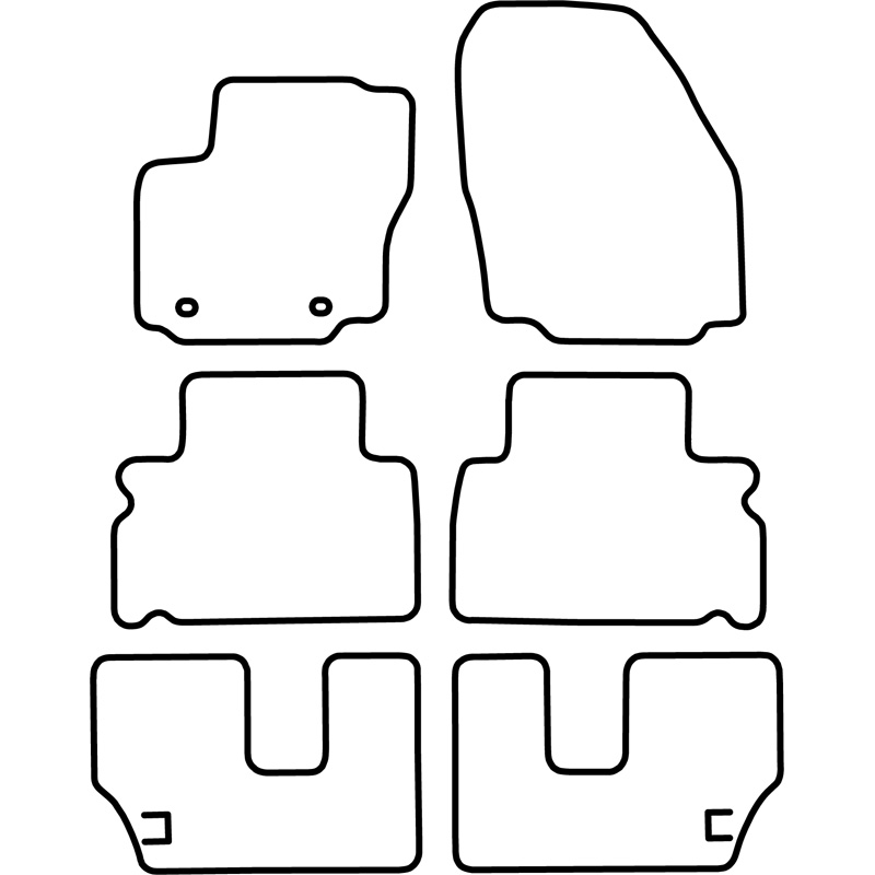 Set car mats  Ford Galaxy 2006-2011 (7 persons)