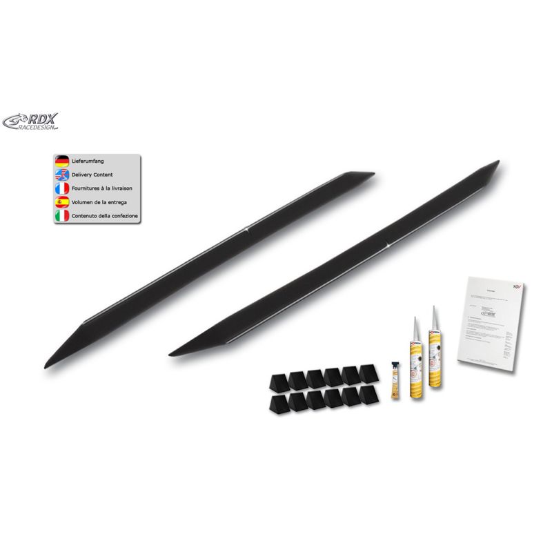 Side skirts 'Slim'  Tesla Model S 2014-2016 & 2016- (ABS glossy black)