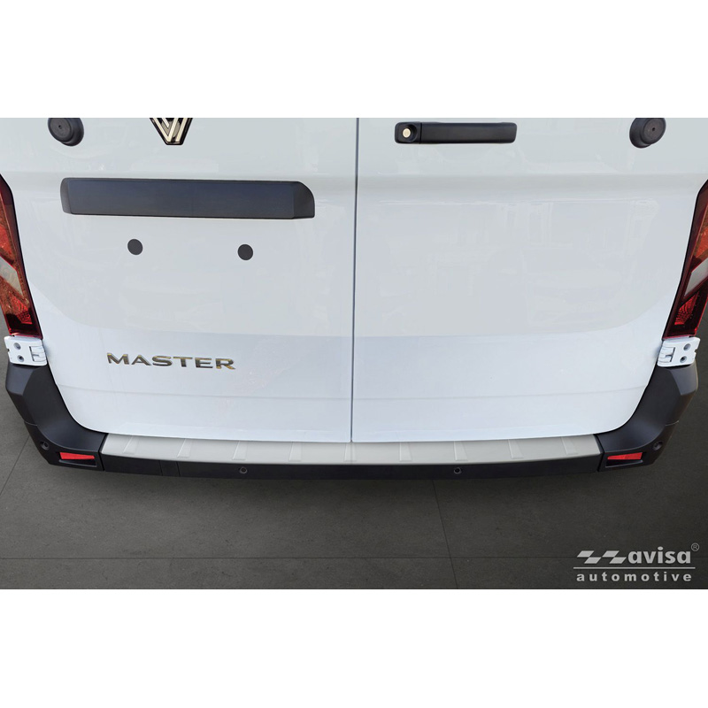 Avisa Stainless Steel Powdercoated Rear bumper protector  Renault Master IV 2024- 'Soft Silver'
