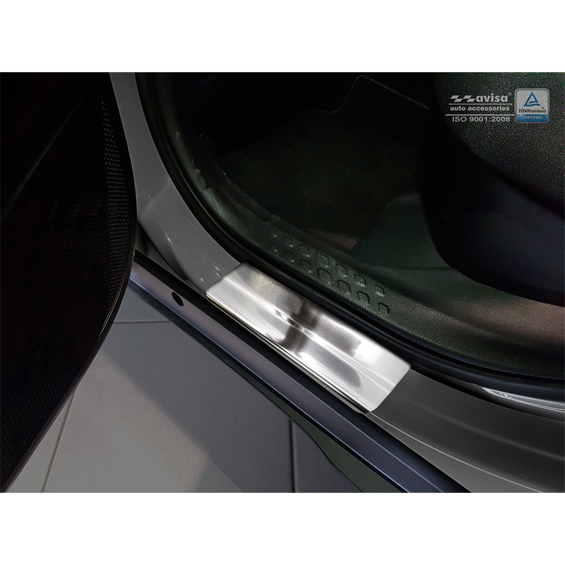 Inox door sill protectors  Toyota C-HR 2016-2019 & FL 2019-2023 & RAV4 IV FL 2016-2018 & Lexus NX 2014-2021 - 'Exclusive' - 4-pieces