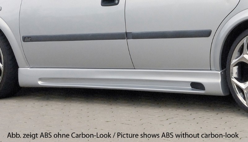 Sideskirts Opel Astra G 5-Doors ABS Carbon-look Rieger
