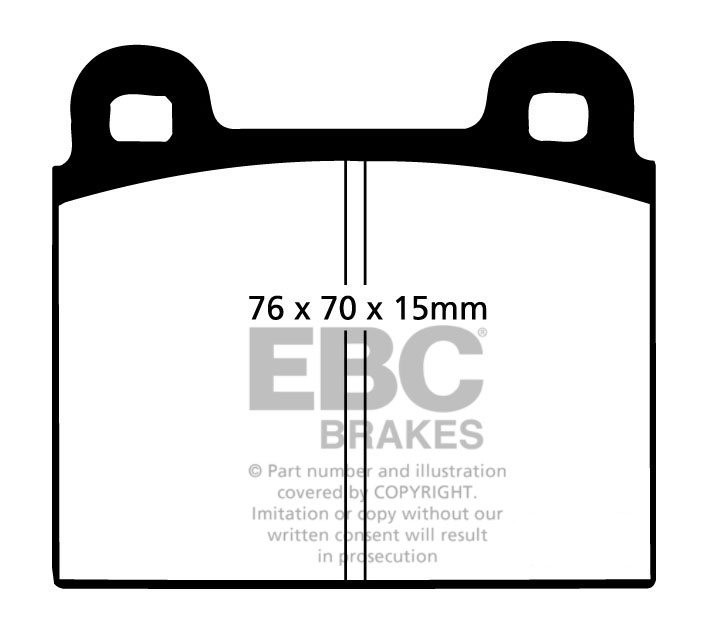 EBC Brakes ALFA ROMEO Spider 2.0 71-90 Remblokken voorzijde