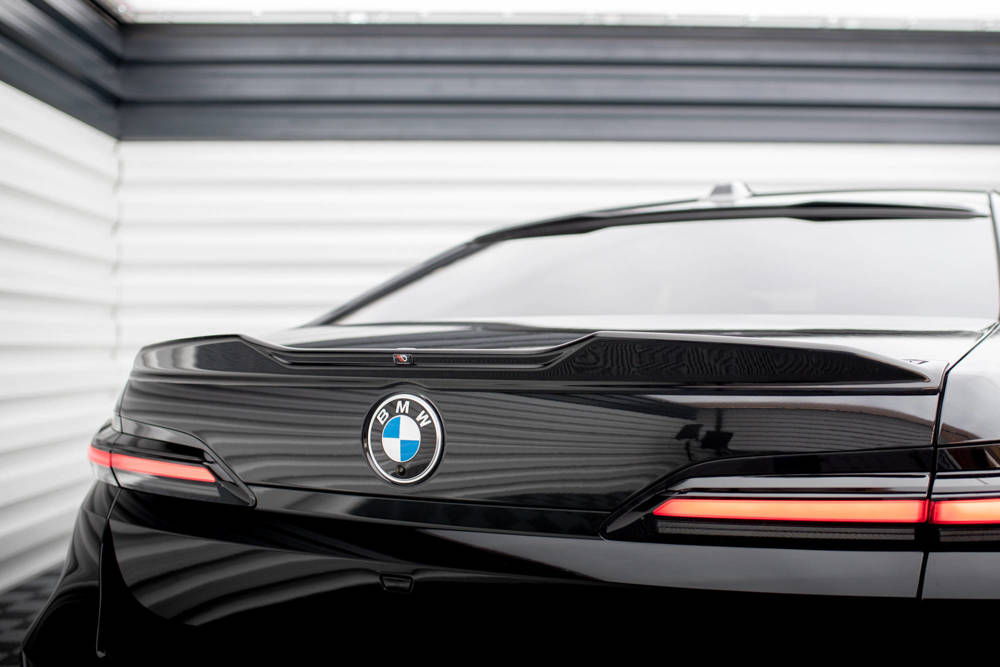 Spoiler passend voor BMW 7 Serie G70 M Pakket & M760E Maxton Glans Zwart