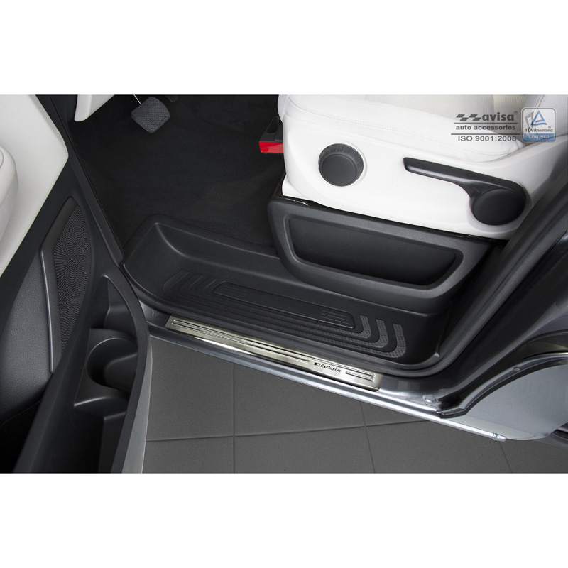 Inox door sill protectors  Mercedes Vito & V-Class W447 2014- - 'Exclusive' - 2-pieces