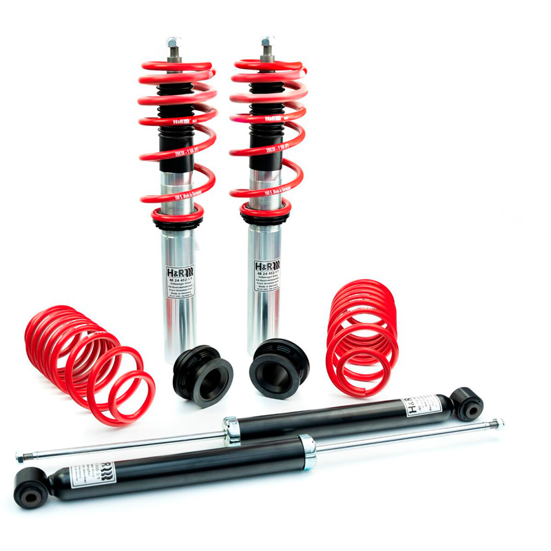 H&R Monotube Coil Over Kit  Volkswagen Golf VIII Variant (CD), Skoda Octavia Combi (NX) & Seat/Cupra Leon Sportstourer (KL) FA35-50/RA30-50 - 2WD (Multilink) Ø 55mm 2019- from 1000kg FA-Load - incl. cancellation kit