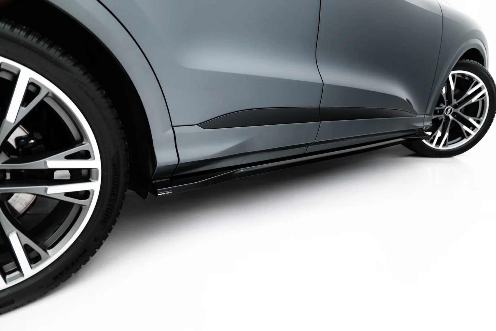 Zijskirts passend voor Audi SQ5 / Q5 S-Line Sportback / SUV Mk3 Maxton Glans Zwart