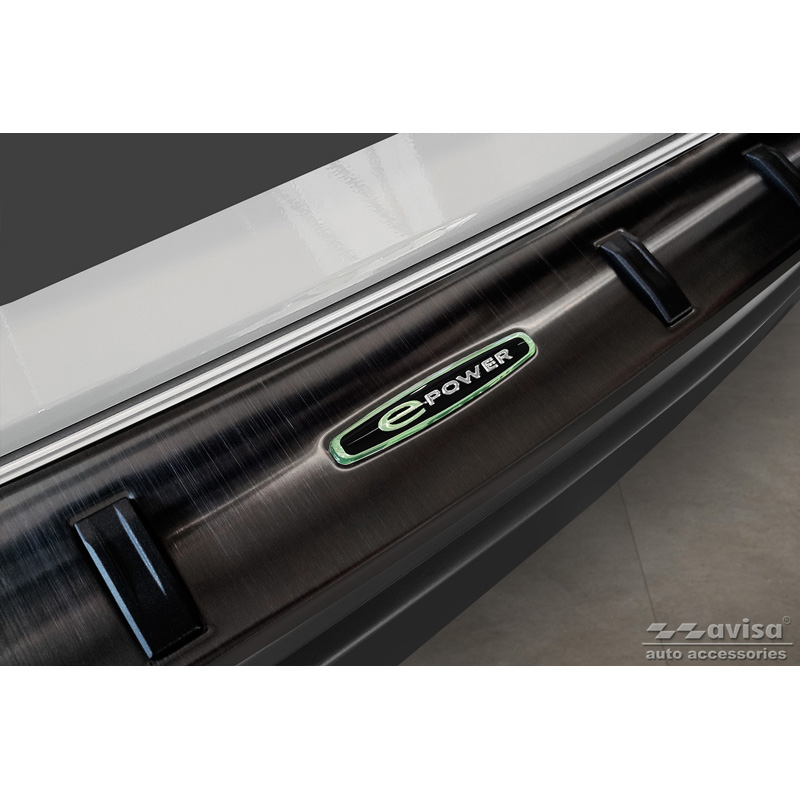 Black Stainless Steel Rear bumper protector  Mazda MX-30 2020- 'STRONG EDITION'