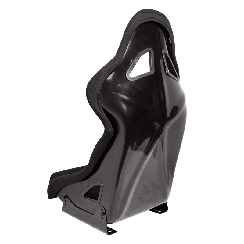 Sport seat 'BS8' - Black - Non-reclinable fibreglass back-rest - incl. slides