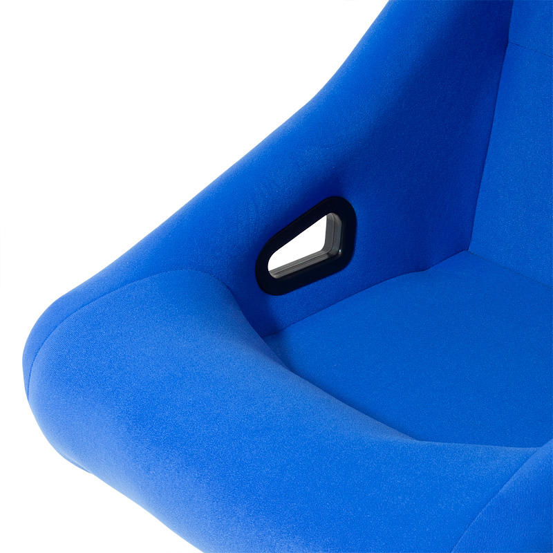 Sport seat 'Zandvoort' - Blue - Non-reclinable back-rest - incl. slides
