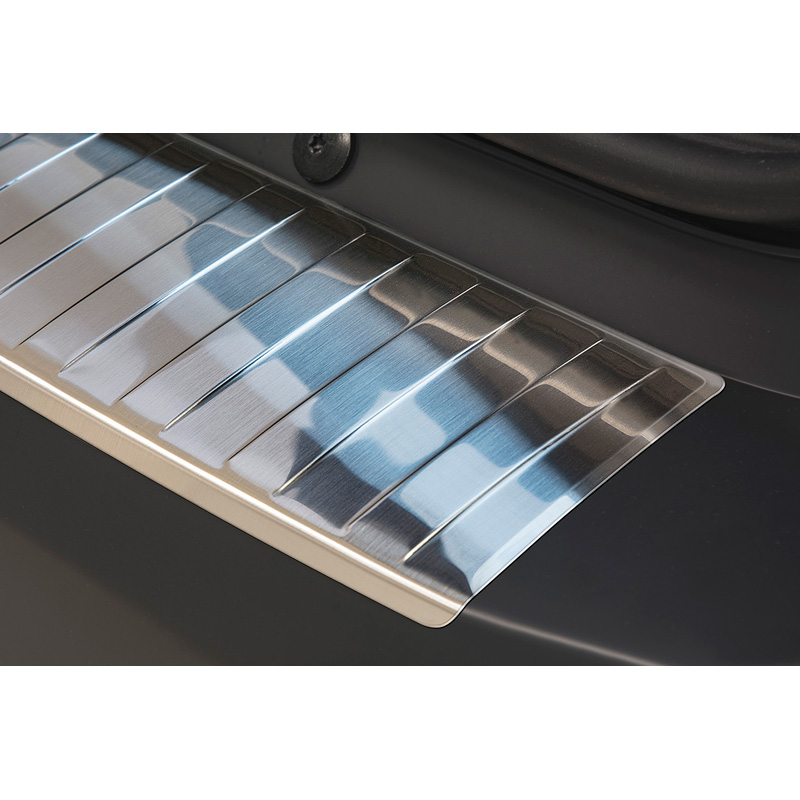 Stainless Steel Rear bumper protector  Dacia Sandero II 2012-2020 'Ribs' (2-pieces)