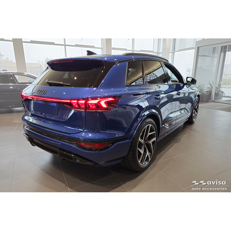 Avisa Black Stainless Steel Rear bumper protector  Audi Q6 e-tron (GFB) 2024- 'Shadow Premium'