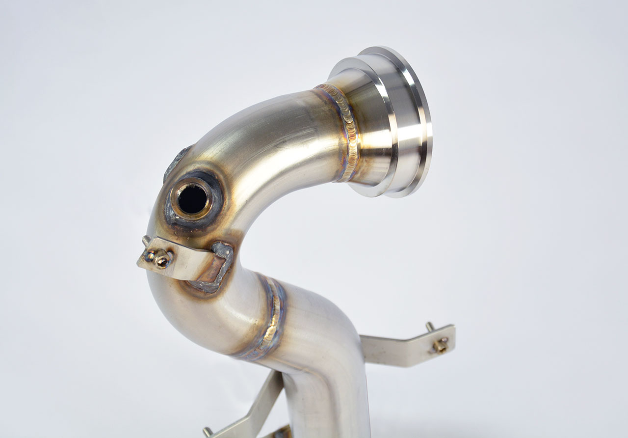 695 ABARTH 1.4T "Tributo Ferrari" (180 Hp) "Monotubo" 2009 Turbo downpipe kit (Replaces catalytic co