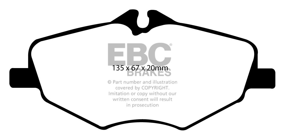 EBC Brakes MERCEDES E-Class (W211) E200 D 2007-2009 Remblokken v