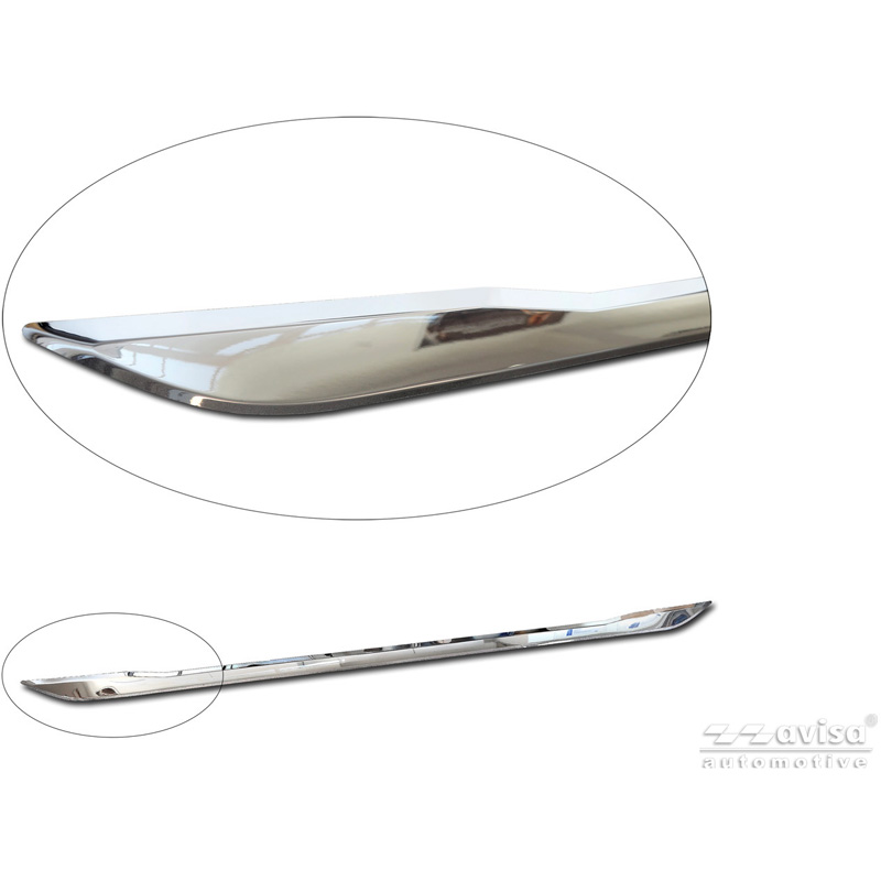 Avisa Chrome Stainless Steel Trunk Tailgate Trim Cover  Volkswagen T-Cross 2019-2024 & Facelift 2024-