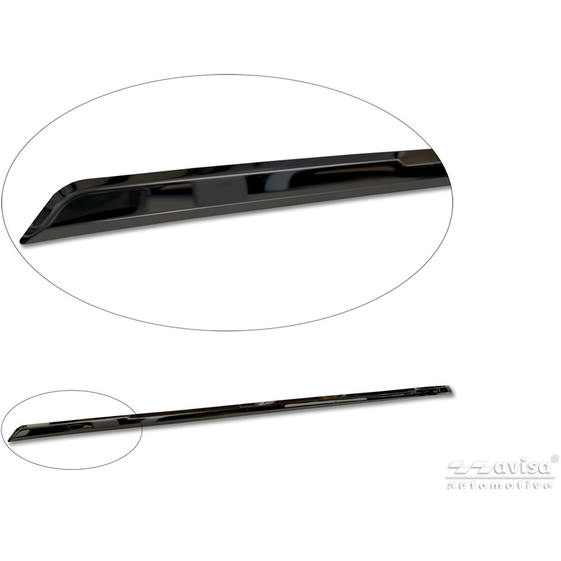 Avisa Black Chrome Stainless Steel Tailgate Trim  Kia Picanto III (JA) Facelift 2024-