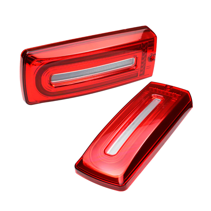 Set LED Tail Lights  Mercedes G-Class W463 G500/G550/G55/G63 AMG 1999-2018 - Red/Clear - incl. Dynamic Running Light