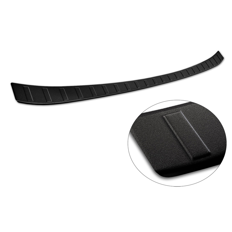 Matt Black Stainless Steel Rear bumper protector  BMW iX (I20) 2021- 'Ribs'