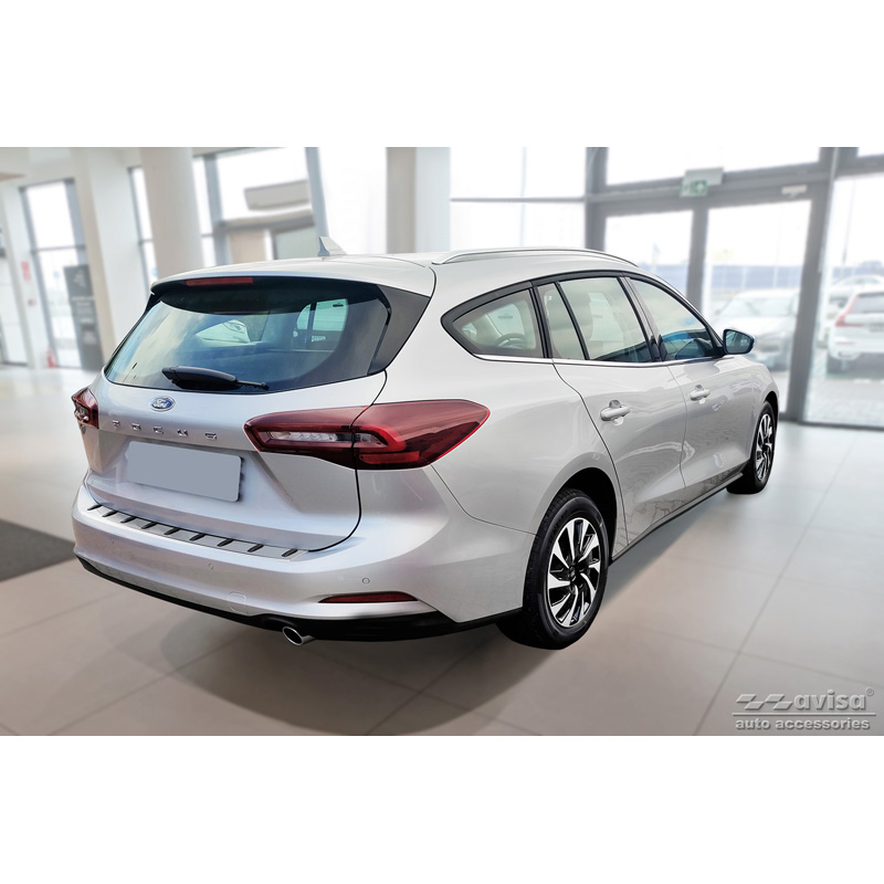 Stainless Steel Rear bumper protector  Ford Focus IV Wagon incl. ST-Line 2018- 'STRONG EDITION'