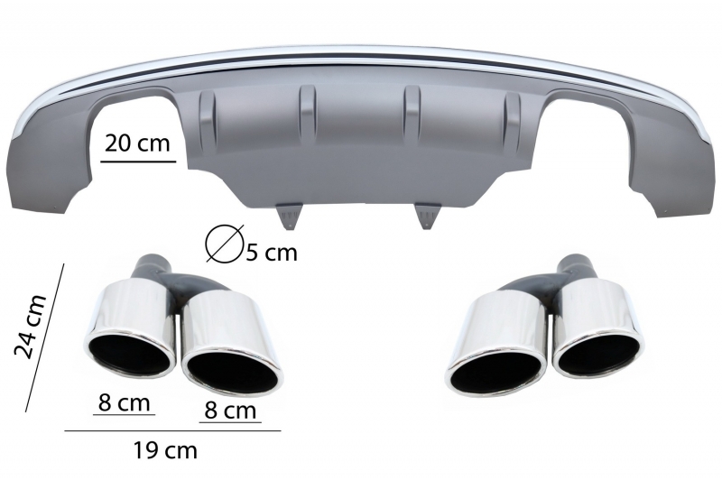 Diffuser AUDI Q5 8R 13-16 Duplex Sierstukken