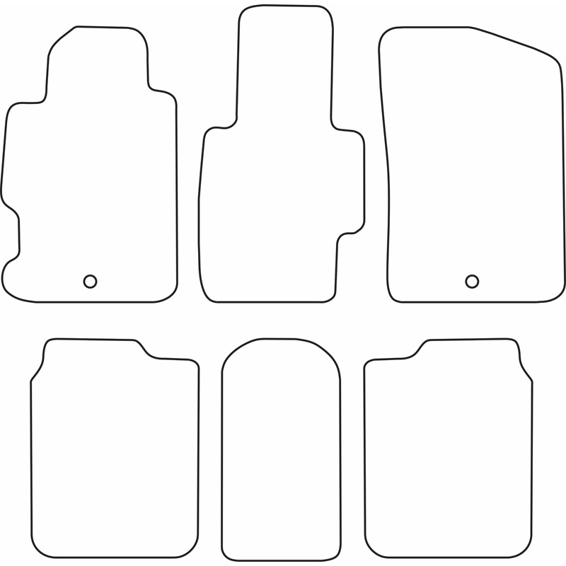 Set car mats  Honda FR-V 2004-2010
