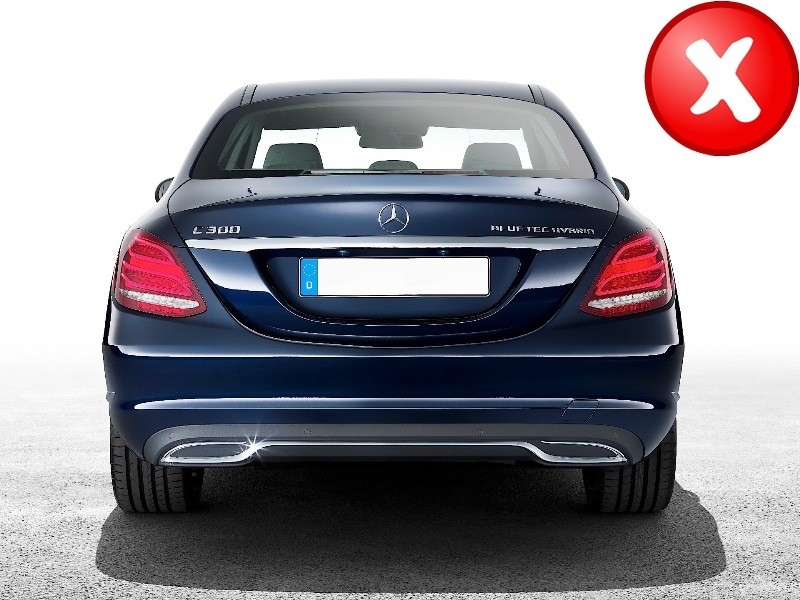 Achterlip Mercedes W206