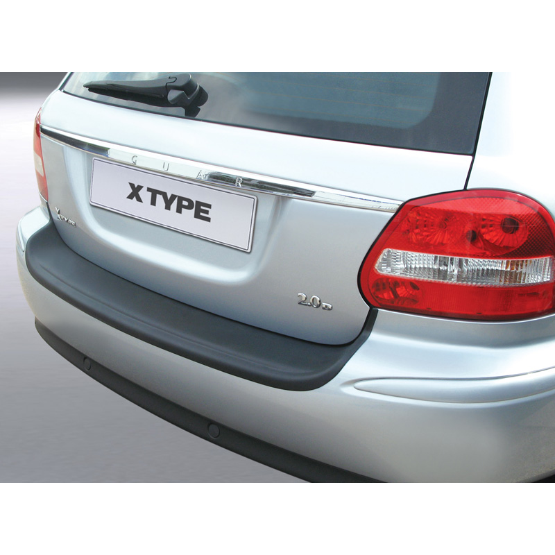 ABS Rear bumper protector  Jaguar X-Type Estate 2007- Black