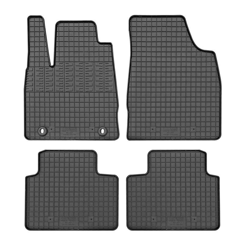 Rubber car mats set  MG 3 Hybrid+ 2024- (4-pieces + fixing system)