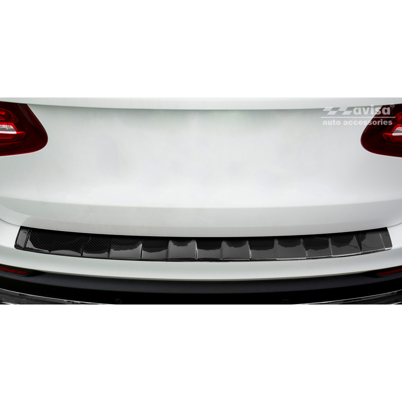 Real 3D Carbon Rear bumper protector  Mercedes GLC 2015-2019 & FL 2019- 'Ribs'