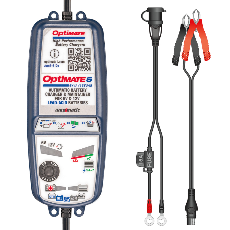 OptiMate 5 6V 4A / 12V 3A Battery Saving charger-tester-maintainer