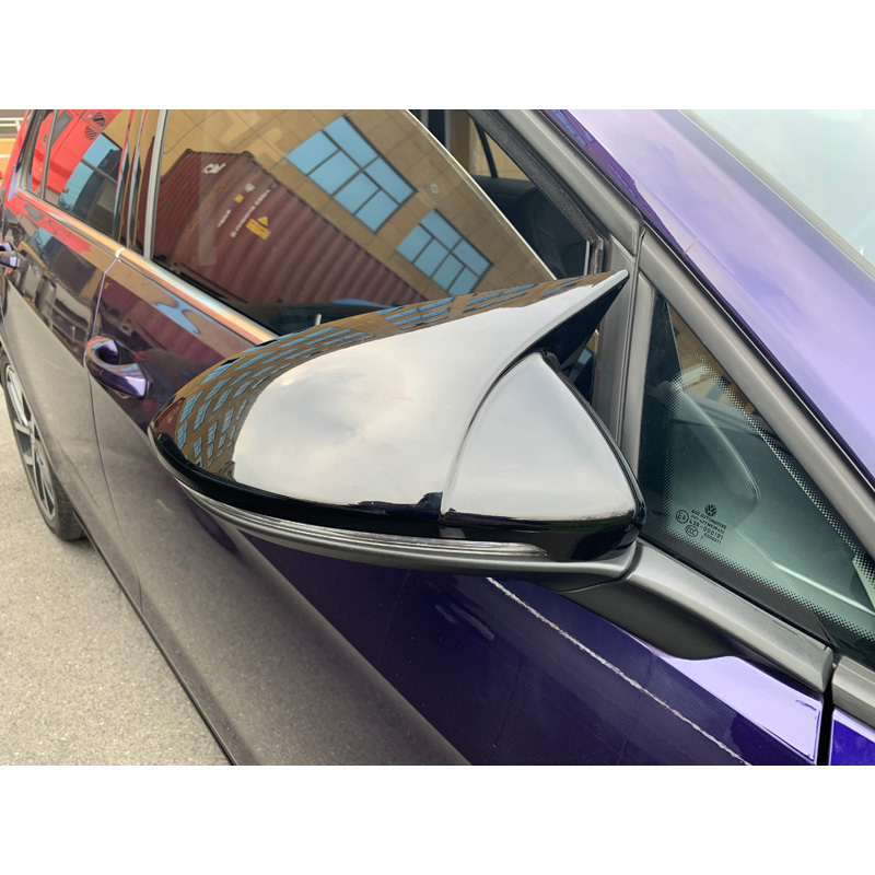 Mirror Covers  Volkswagen Golf VII 2012-2019 'A-Look' - Glossy Black - Set of 2 pieces