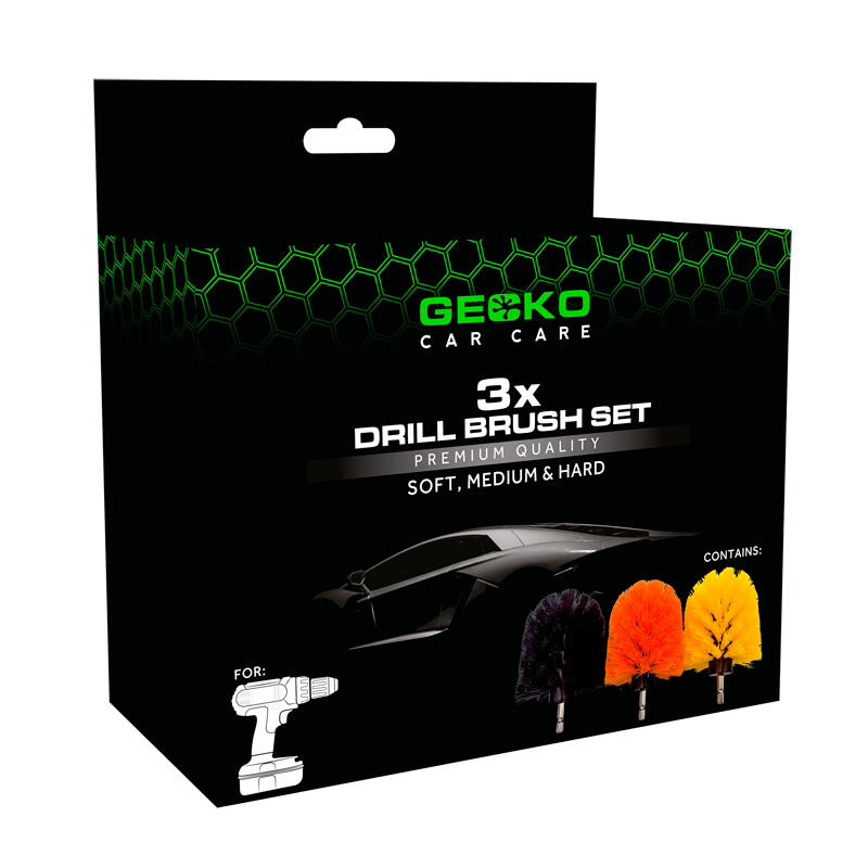 Gecko Drill Brush Set 3-pieces