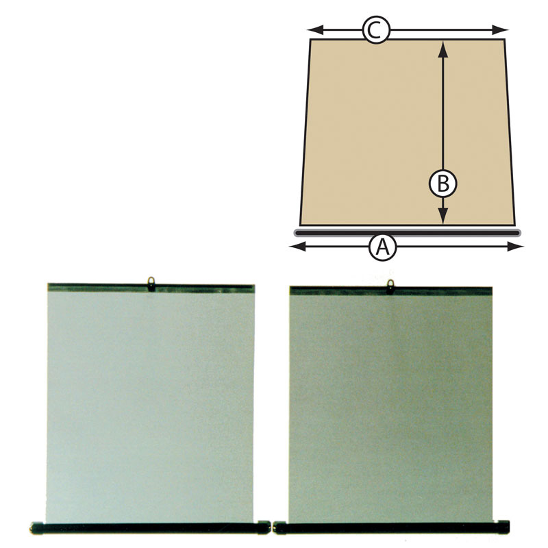 Carpoint Car Roller Blind 45cm with safety mechanism - 2-pieces
