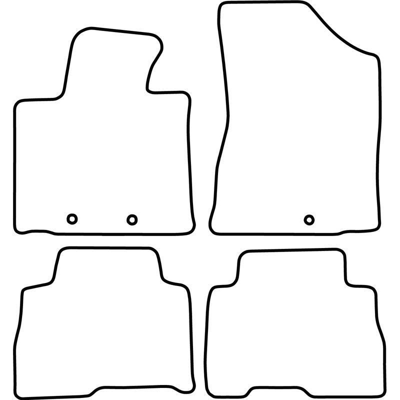 Set velour car mats  Kia Sorento 2013- (5 persons)
