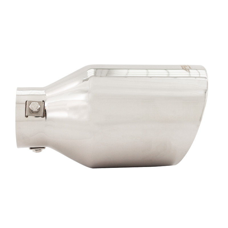 Simoni Racing Exhaust Tip Round/Slanting Inox - Ø114xL210mm - Installation ->60mm