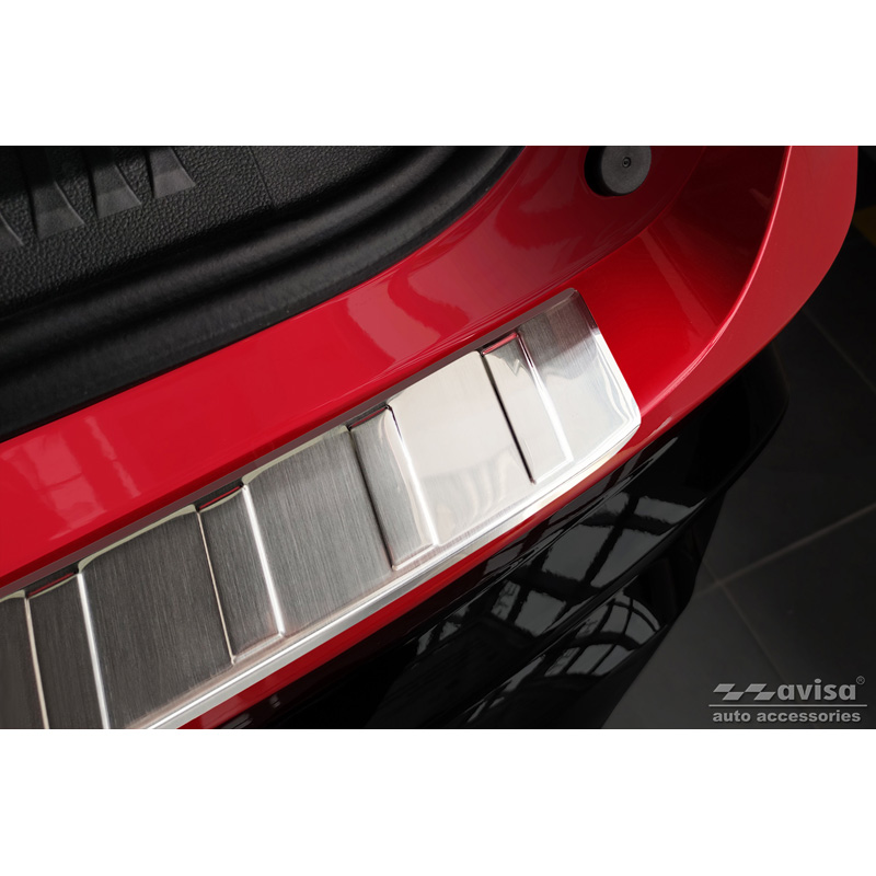Stainless Steel Rear bumper protector  Renault Austral 2022- ""Ribs""