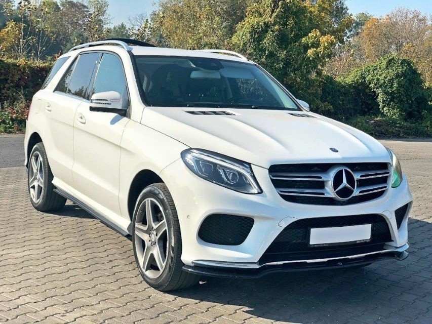 Voorspoiler passend voor Mercedes GLE W166 AMG-Line Maxton Design glans zwart