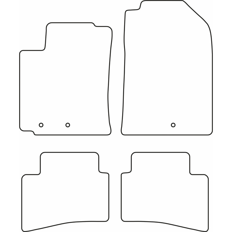 Set car mats  Kia Rio IV 2017- & Stonic 2017-