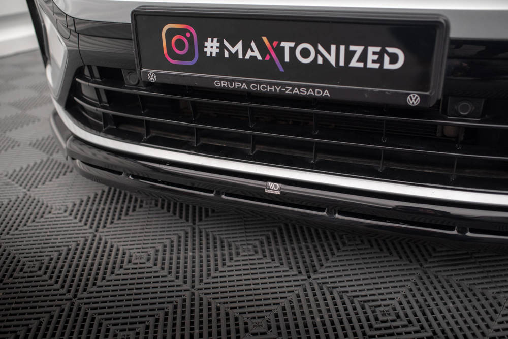 Voorspoiler passend voor Volkswagen Taigo R-Line Maxton Glans Zwart