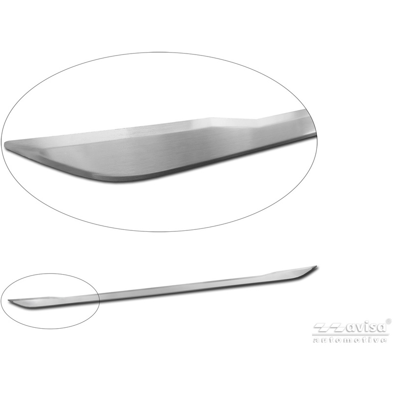 Avisa Brushed Stainless Steel Trunk Tailgate Trim Cover  Volkswagen T-Cross 2019-2024 & Facelift 2024-