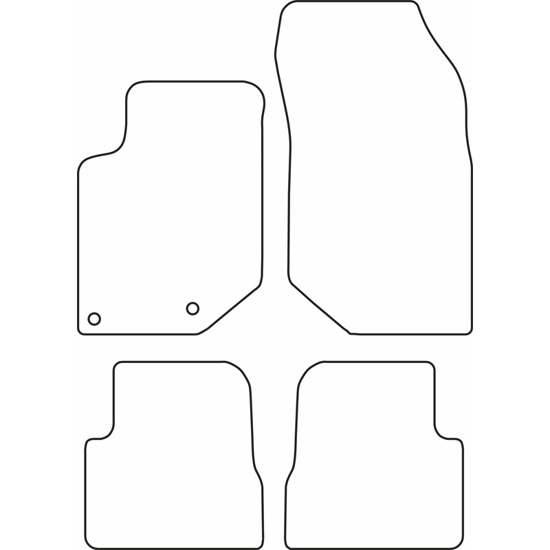 Set car mats  Peugeot 208 / Opel Corsa F / Citroën DS3 Crossback 2019- (excl. Electric/Hybrid)