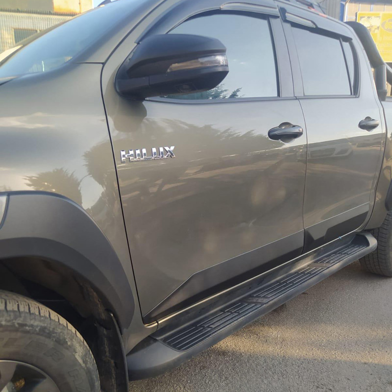Body Cladding  Toyota Hilux 8th Gen. 2015- - Version 2 - Matt black