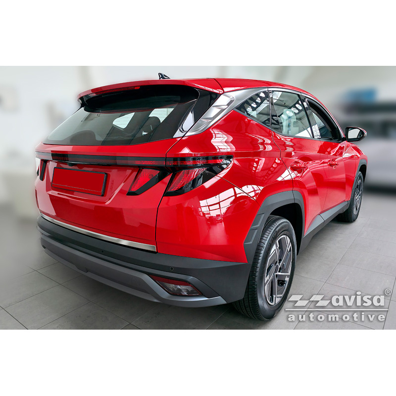 Avisa Brushed Stainless Steel Trunk Tailgate Trim Cover  Hyundai Tucson IV 2020-2024 & Facelift 2024-