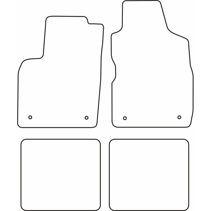 Set car mats  Fiat Panda 2003-2012