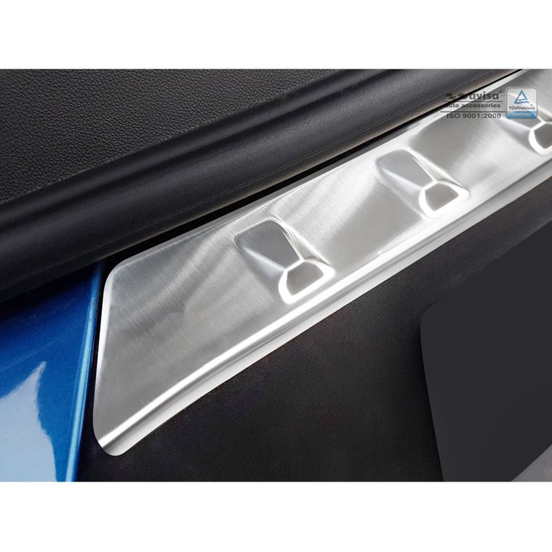 Stainless Steel Rear bumper protector  Opel Grandland X 2017-2021 'Ribs'