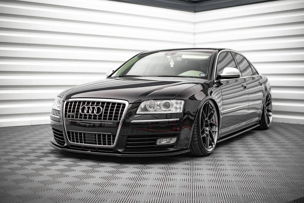 Voor Spoiler passend voor VW Audi S8 D3 Glanzend Zwart