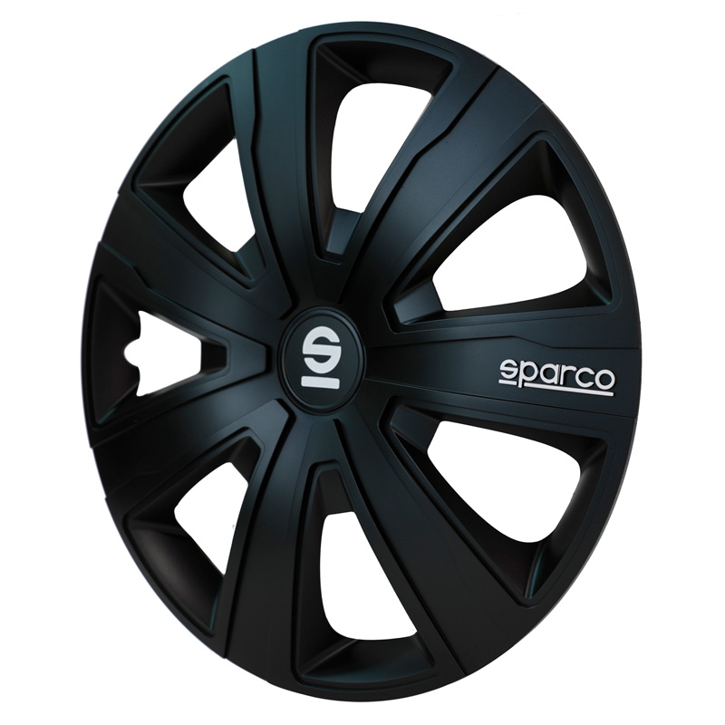 Sparco Wheel Covers Palermo - 15-inch - Black - Set of 4 pieces