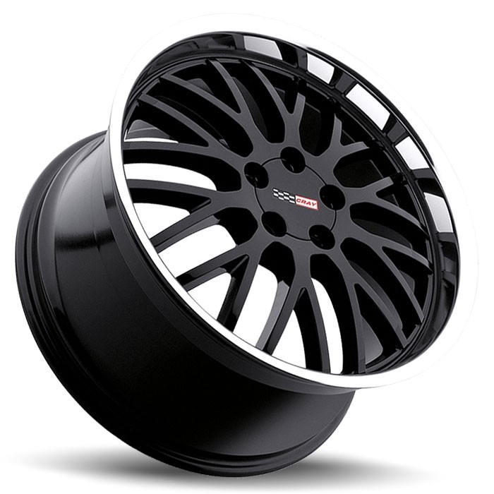 Velgen Cray Manta 20x9 5x120,65 ET50 Glanzend Zwart + Machined R